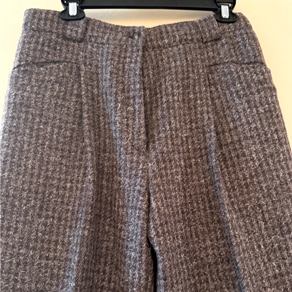 Penny Black (Italy) Brown Tweed Wool Slacks